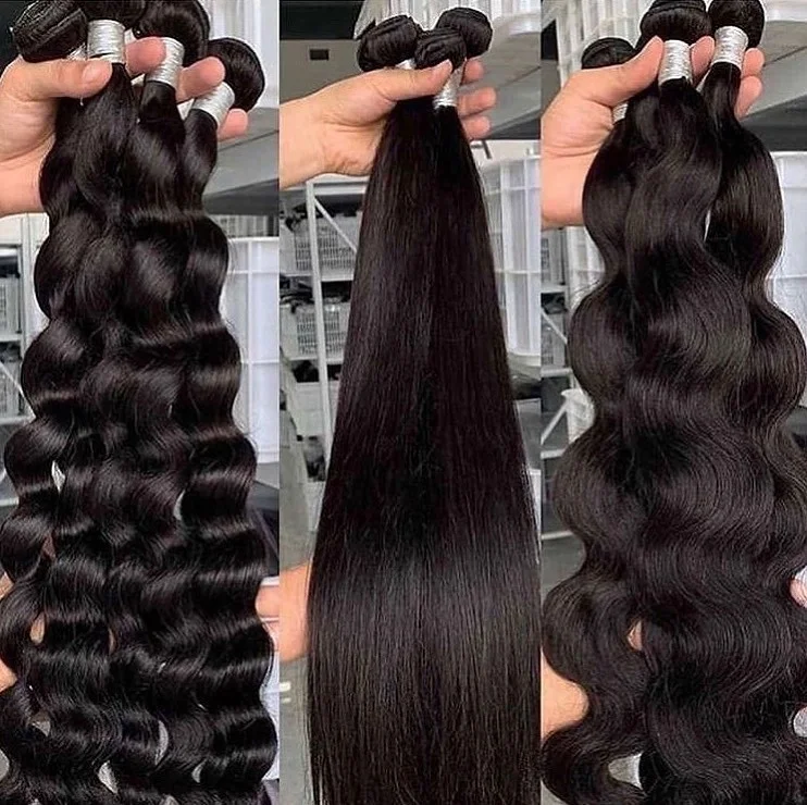 

Wholesale Human Hair Extensions 100% Natural Brazilian Virgin Cuticle Aligned Hair Bundles