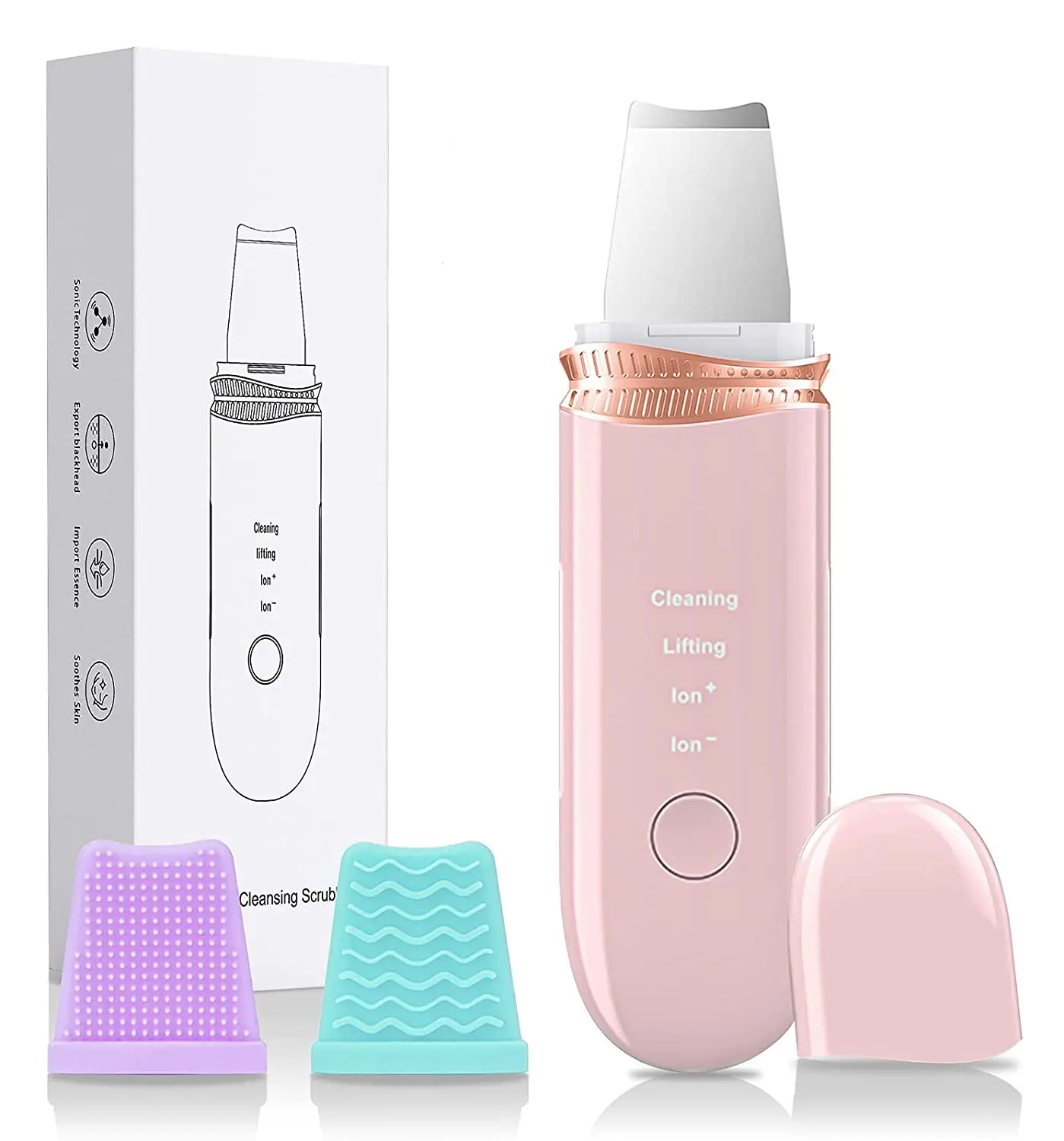 

Bigsmile 2021 Portable Beuaty Products Ultrasonic EMS Skin Scrubber Facial Skin Scrubber with Spray