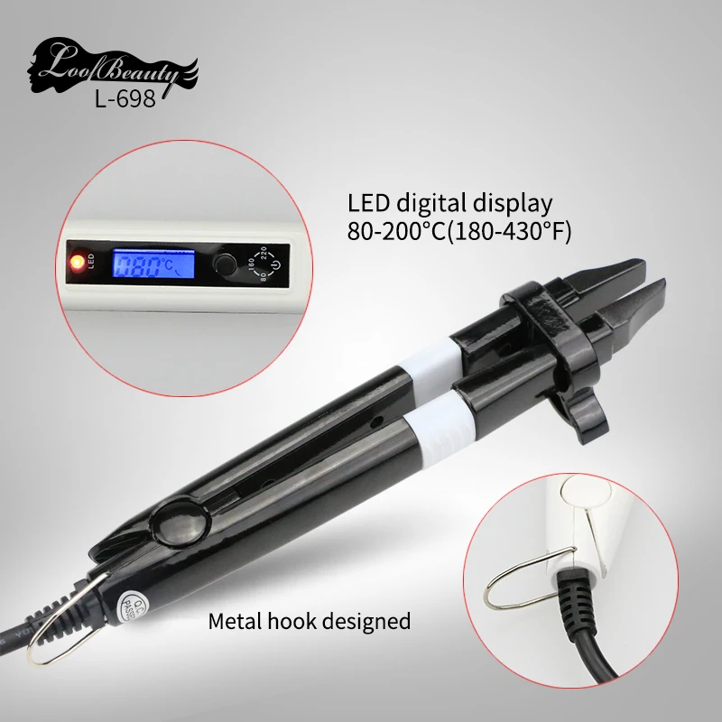 

new product hair connector Hair Extension Tools, connector for Stick & Nail Hair extension,, Black, purple, pink, black, silvery