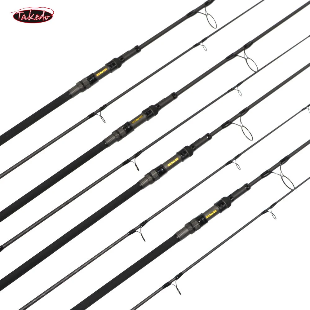 

TK19011 IM10 high carbon fiber telecarp 3 sections telescopic carp rod 9' 10' 3.0lbs 3.5lbs travel fishing rods with FUJI