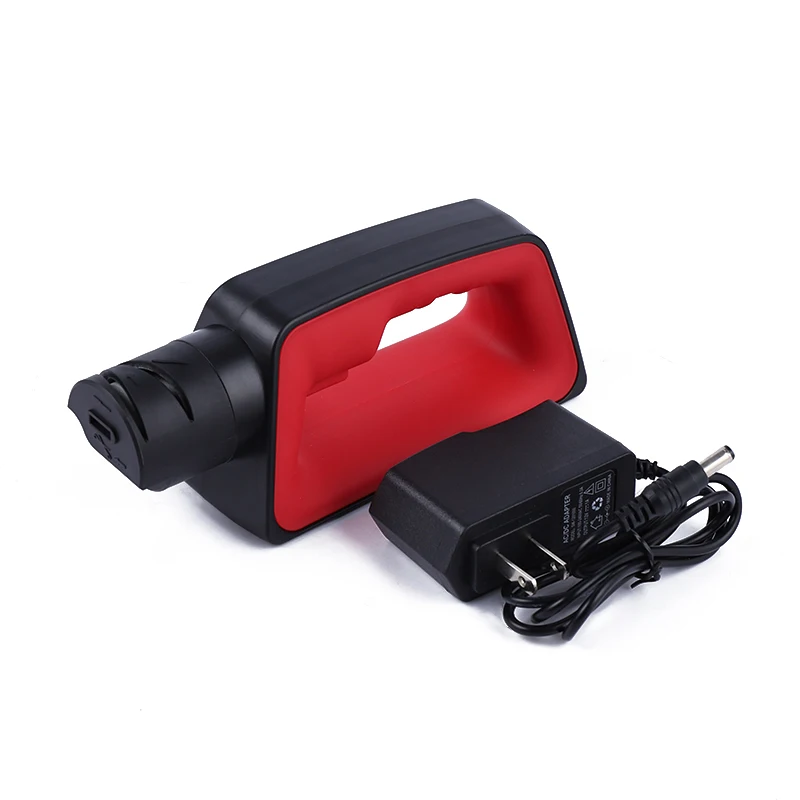 Cordless Electric Stainless Steel Mini Knives Sharpener Motorized Stone Blade Combining Sharpening Technology From TV