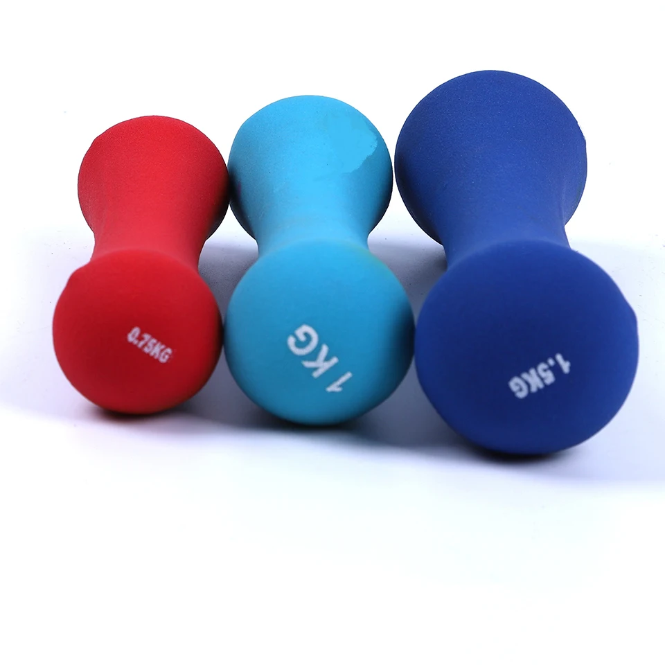 

Factory price neoprene bone shape dumbbells, weightlifting fitness equipment ladies dumbbells, Color