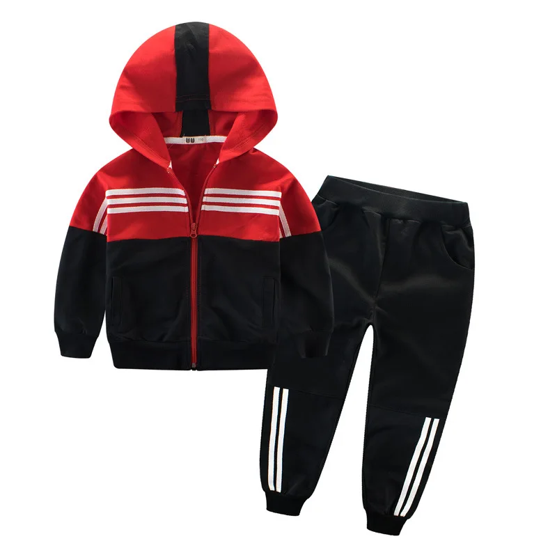 

Autumn children's clothing 2020 new products children's suit sweatpants color matching middle and big kids two-piece boy jacket