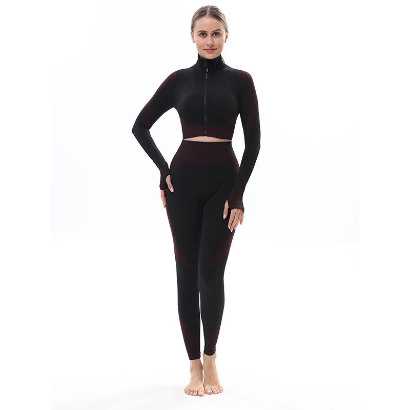 

Gym Seamless Yoga Suits High Support Bra Crop Top Workout Clothes Fitness Sport Wear Leggings Gym Seamless Yoga Suits, 10 colors, as picture shown