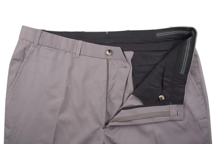 修身适合弹力时尚灰色 chino 健身裤,休闲男士时尚棉质裤子裤子