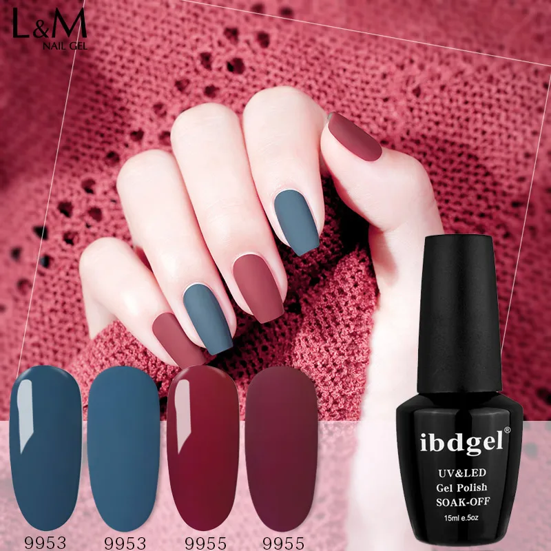 

ibdgel private label uv gel polish for nails morandi color series, 36 colors