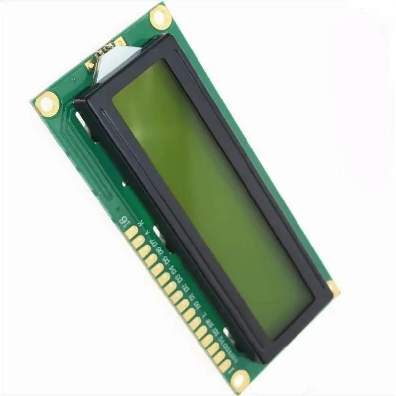 

OEM/ODM Available 1602 16x2 Yellow Green Backlight LCD Module Display HD44780 Controller