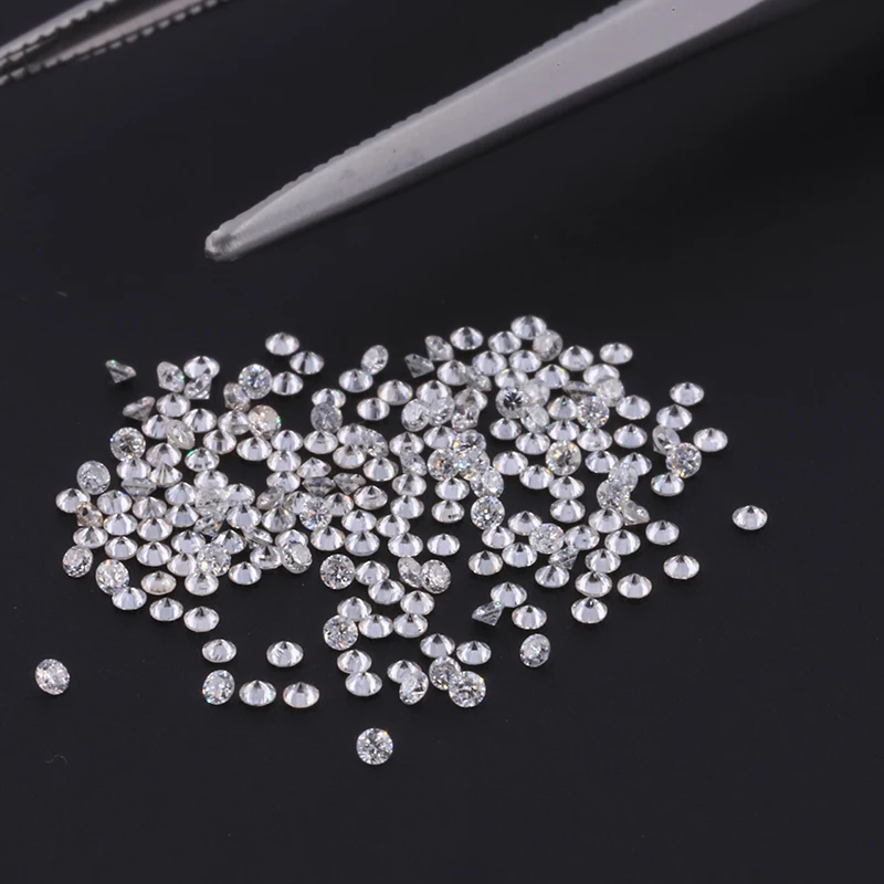 

Starsgem DEF VS small size loose diamond round cut 1.5mm synthetic diamond hpht diamond beads