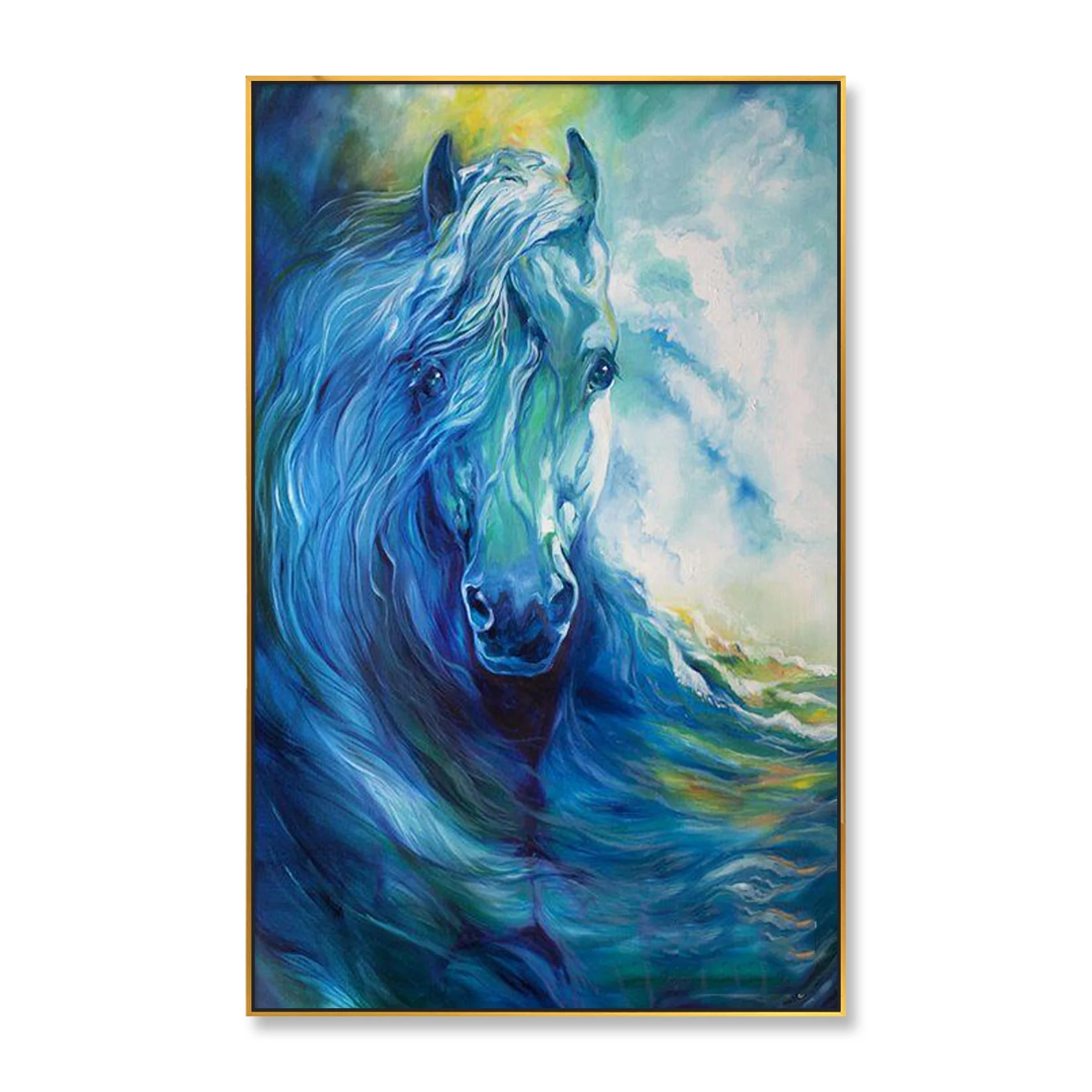 

Horse Painting Animal Painting Living Room Decor Office Decoration Canvas Wall Art