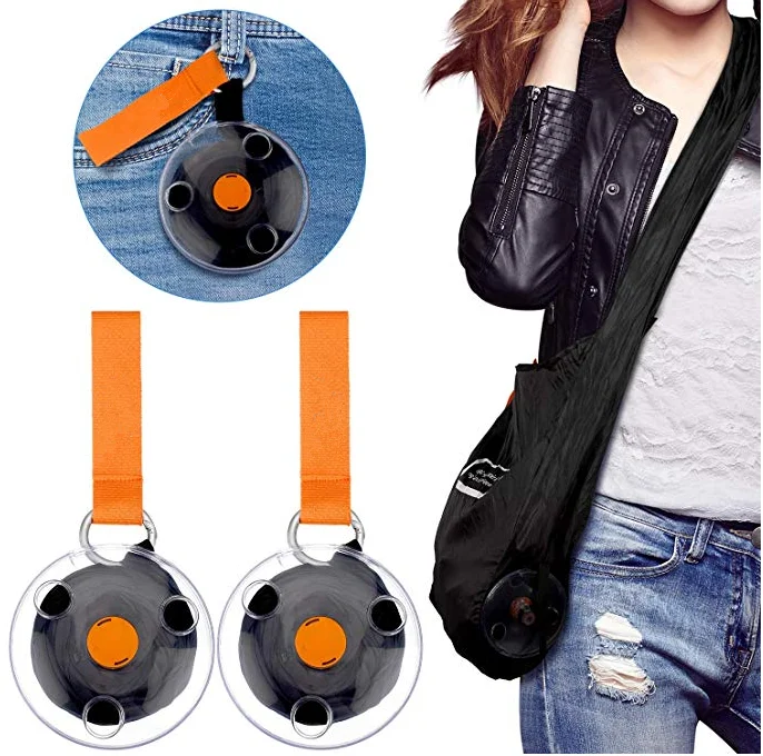 

Transparent Small Cause Foldable Roll Up Shopping Shoulder Bag, Customized color