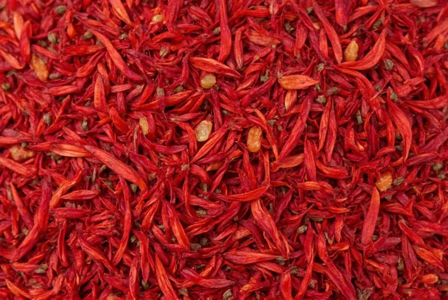 Close-up of saffron threads being hand-harvested from purple crocus flowers at dawn in Kashmir