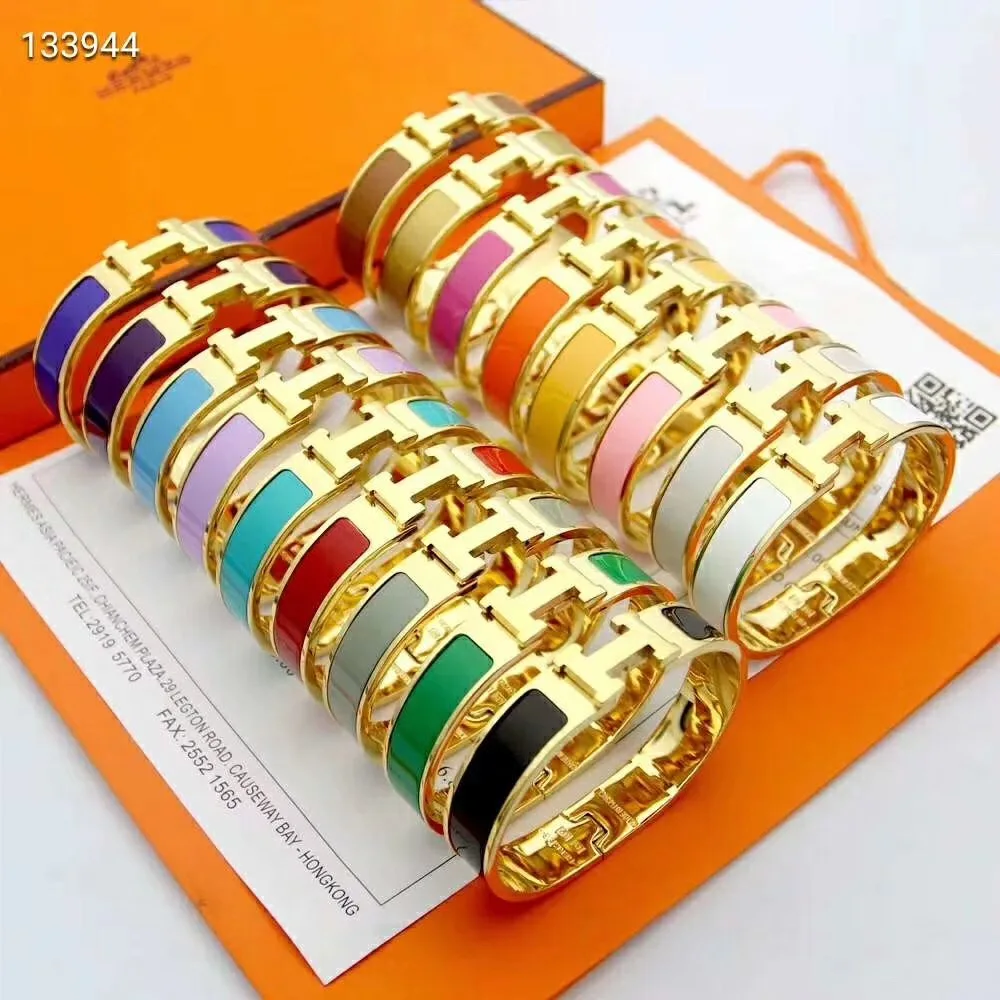 

Branded H bracelets titanium steel bracelets H Bangles Stainless Steel Bracelet With Factory Price, Multi-colors