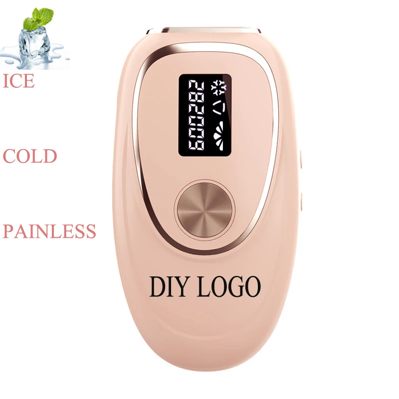 

New Hot Sale 2021 Dropshipping Home Use 999999 Flash IPL Laser Ice Cool Hair Removal, Pink