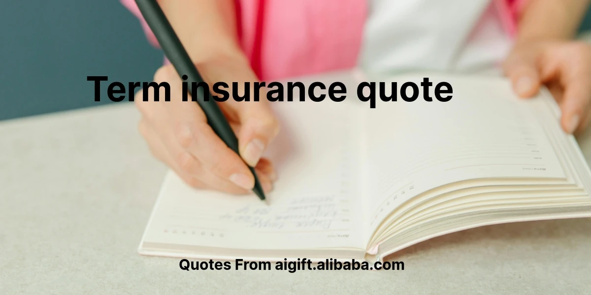 term insurance quote