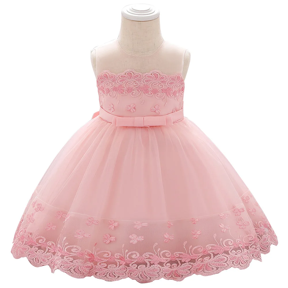 

Princess Baby dress embroidered lace flower girl children's dress wash dress