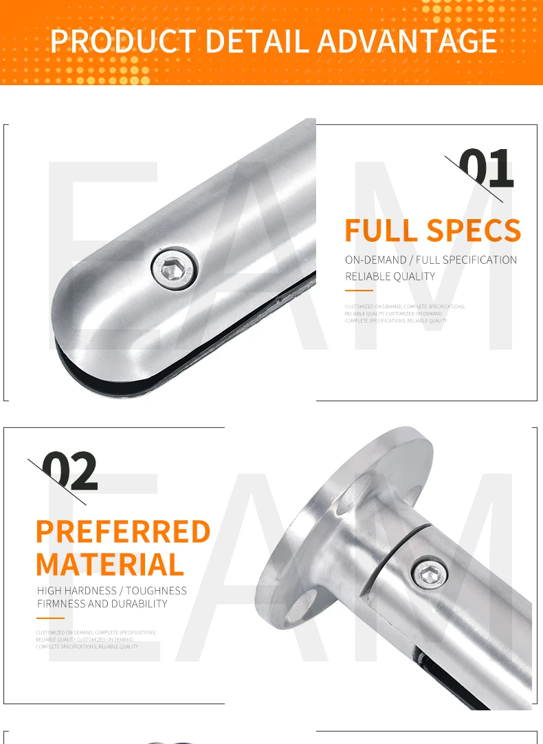 Manufacturers direct stainless steel pool column A004 stainless steel stair handrail accessories
