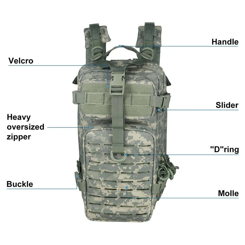 

tactical backpack Made in China superior quality backpack foldable waterproof travel bag for men, Acu tactical backpack