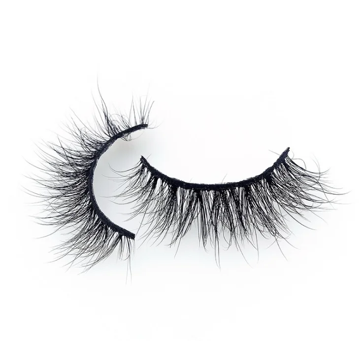 

Wholesale Luxury private label Real Siberian Mink eyelash Strip Lashes Private Label Packaging box 3D Mink Eyelashes, Black color