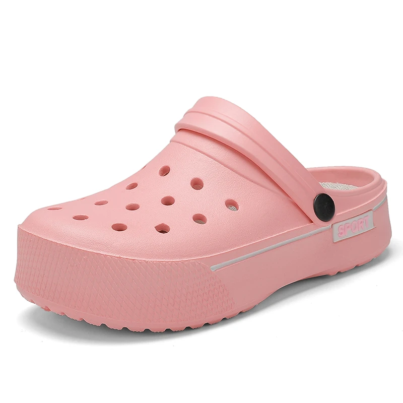 

Hotsale Candy Colors Summer Thick Sole Shoes Platform Sandal Clogs Slides Crocsk Flip Flop For Women