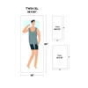 Comfort Body Support Sleeps Cool 8 Inch Memory Foam Mattress Medium Firm