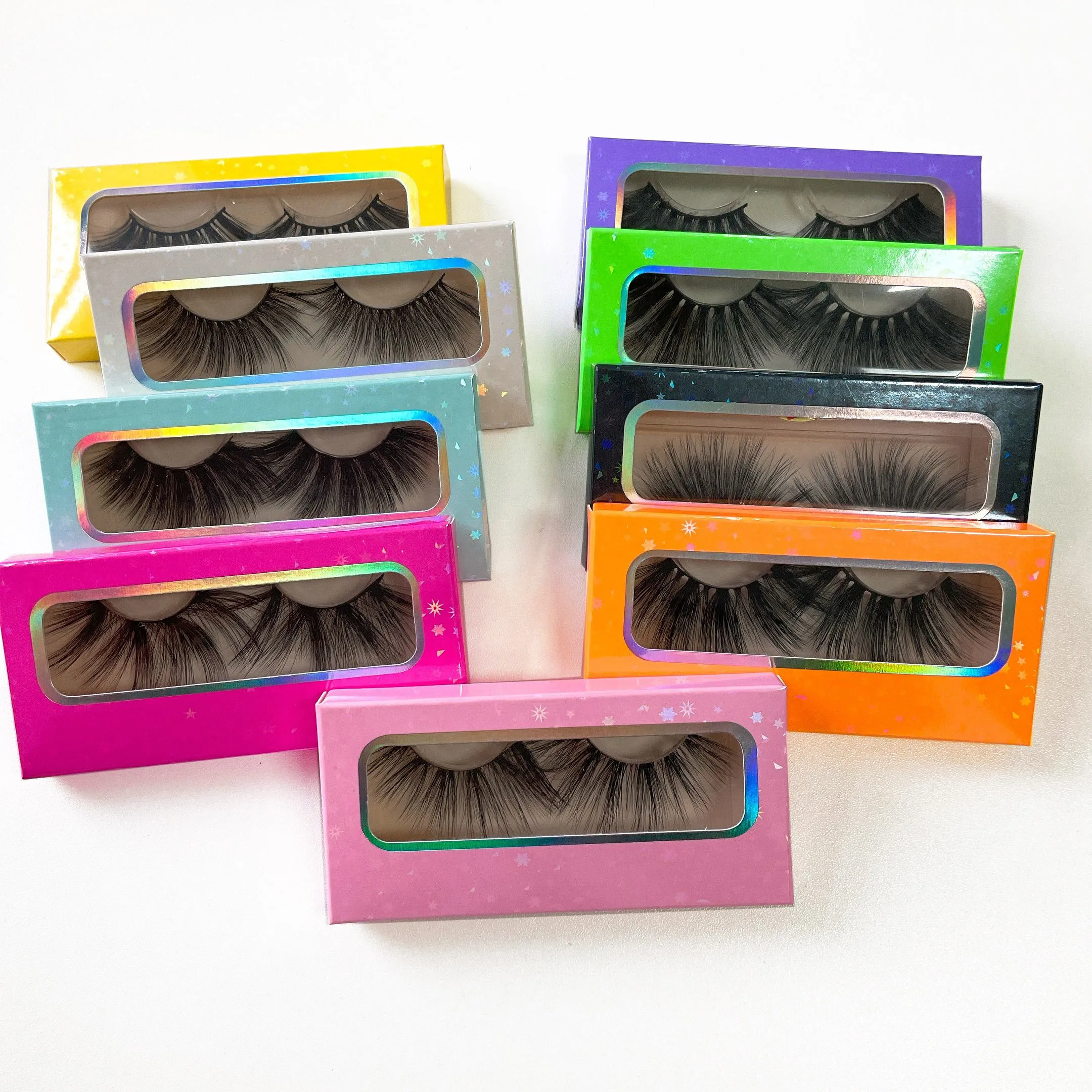 

Eyelashes wholesale 20mm mink eyelashes wholsale mink eyelash private label 3d mink custom box, Black