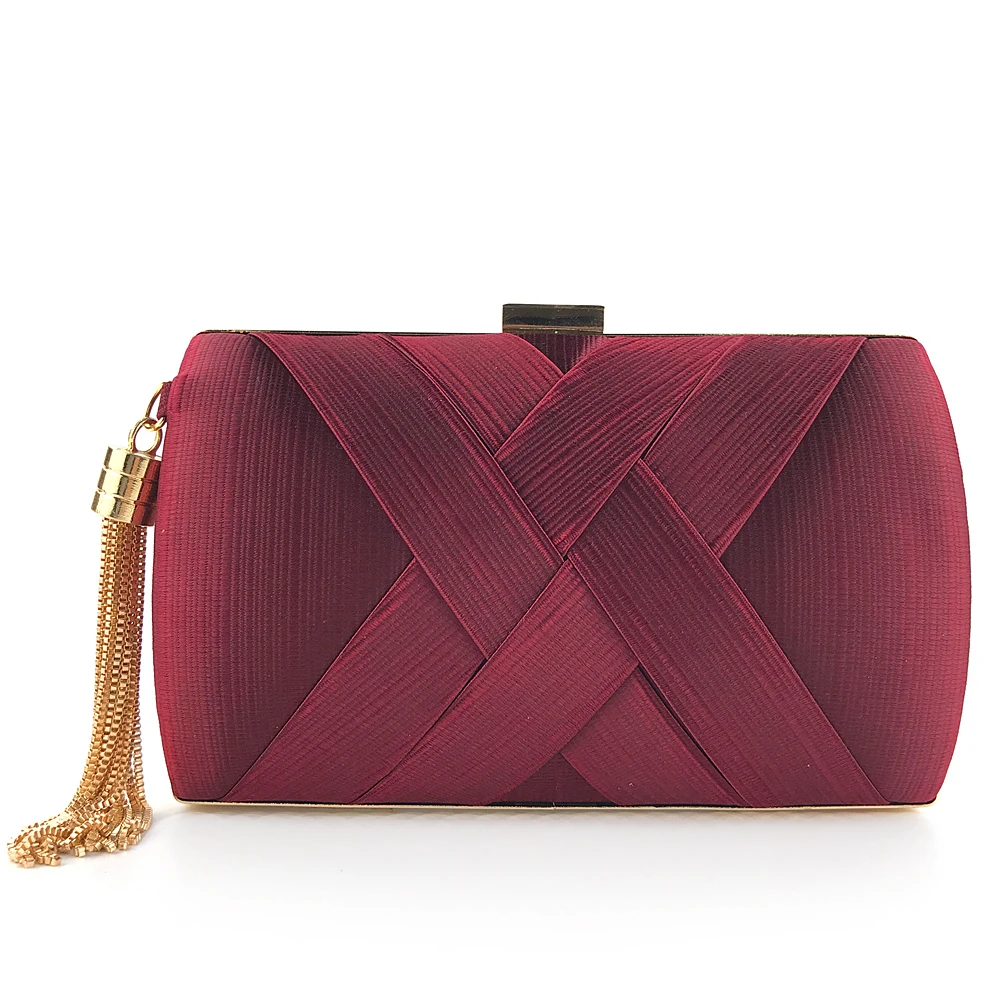 

Fashion elegant tassel evening clutch bag for ladies bridal wedding clutch bag small handbags for women wholesale, Picture color