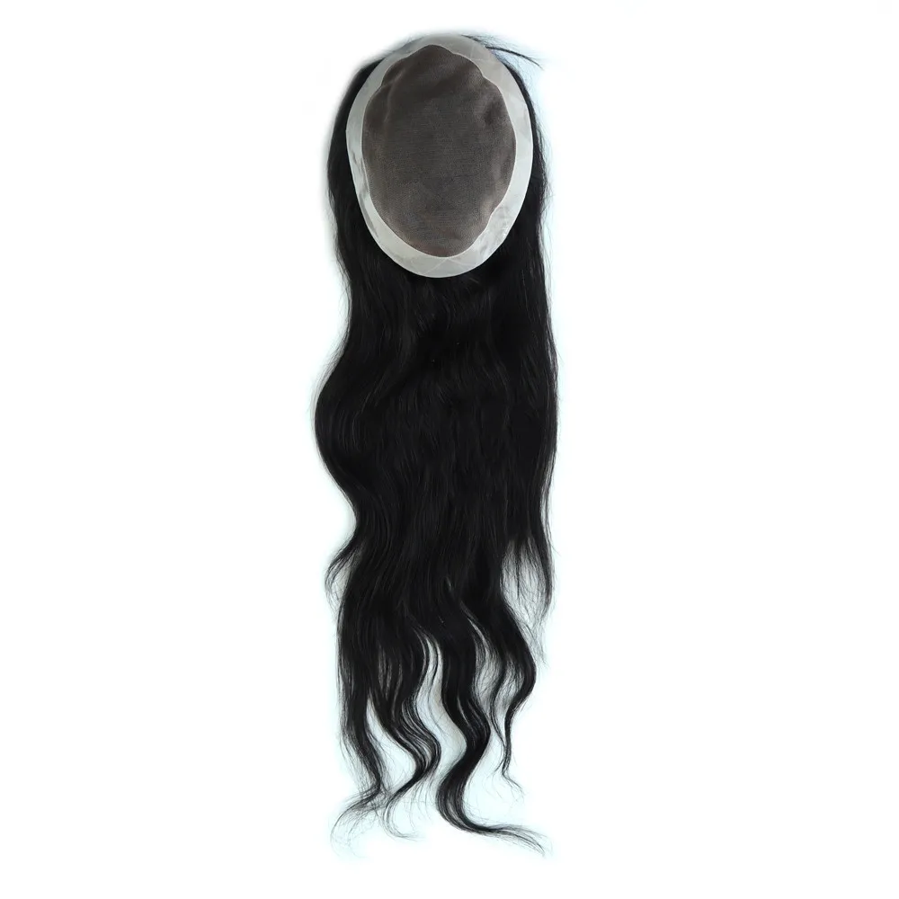 

Superior Quality Mono 7*9 Inches Women Wigs Replacement Soft Touching Human Remy Hair Wigs