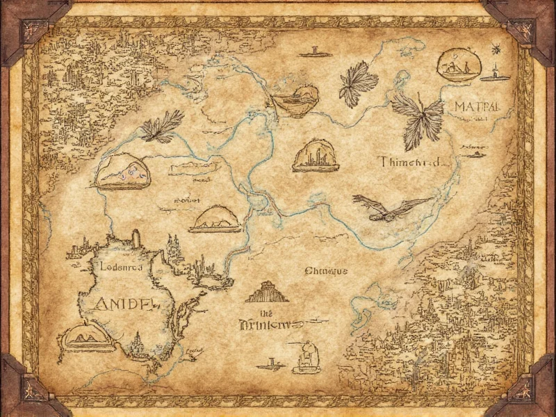 DIY adventure board game with hand-drawn map