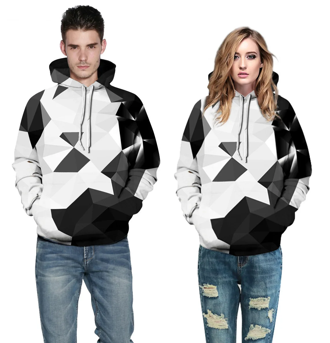 

Mens 3D Digital Printing Diamond Pattern Dynamic Design Sweater Sublimation Hoodie Pull Over Hoodies Sweatshirts, As picture
