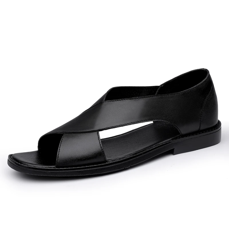 

2021 Fashionable Sandals Outdoor Men Shoes Summer Sandals For Teenagers, Black/white