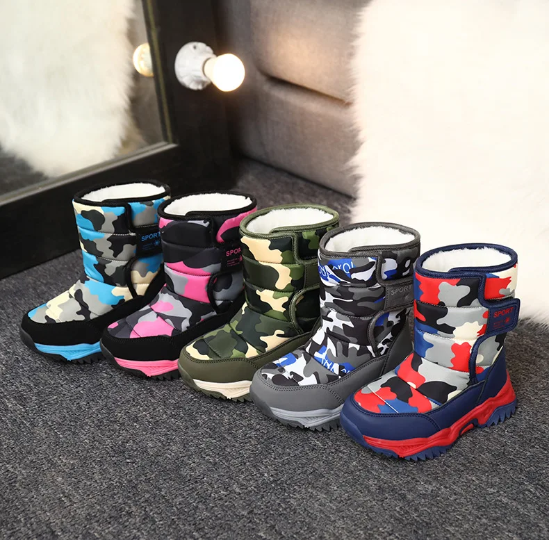 

Toddler Kids Boys Girls Snow Boots Winter Waterproof Cold Weather Boots, Mixed