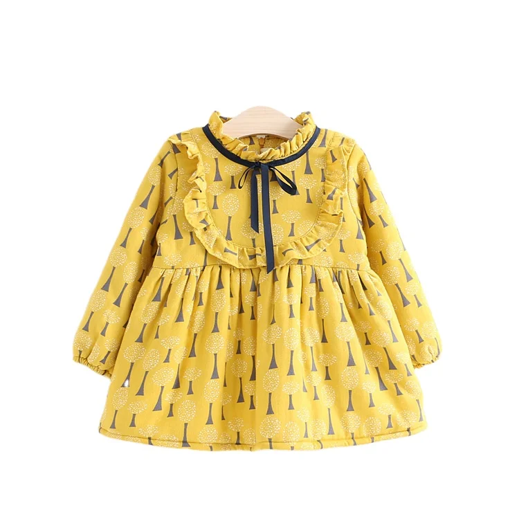 

2020 fashion long sleeve boutique wholesale autumn models girls korean version small kids children stitching dress