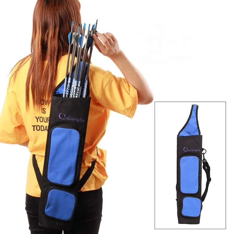 

WholesaleAdjustable Archery Arrow Bag Hunting Back Arrow Quiver with Back Strap