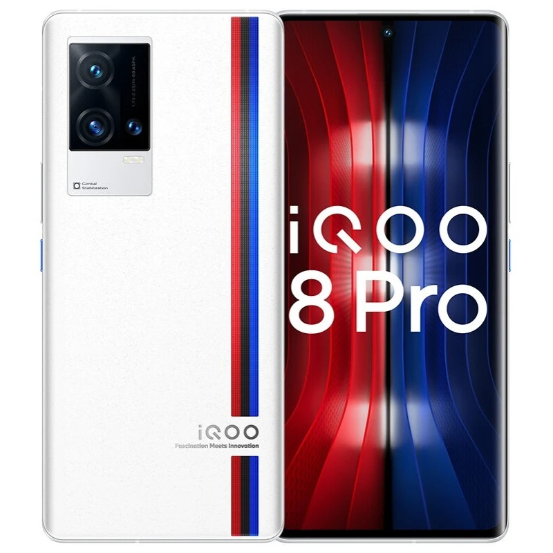 

Original iQoo 8 Pro 5G Smart Phone 6.78" 3200x1440P AMOLED 120Hz Qualcomm SD888 Plus 120w Quick Charge 4500mAh Android 11 NFC