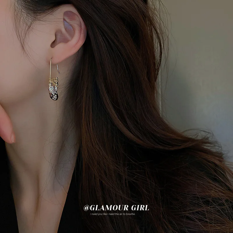 

fashion quality crystal handmade vintage irregular earings