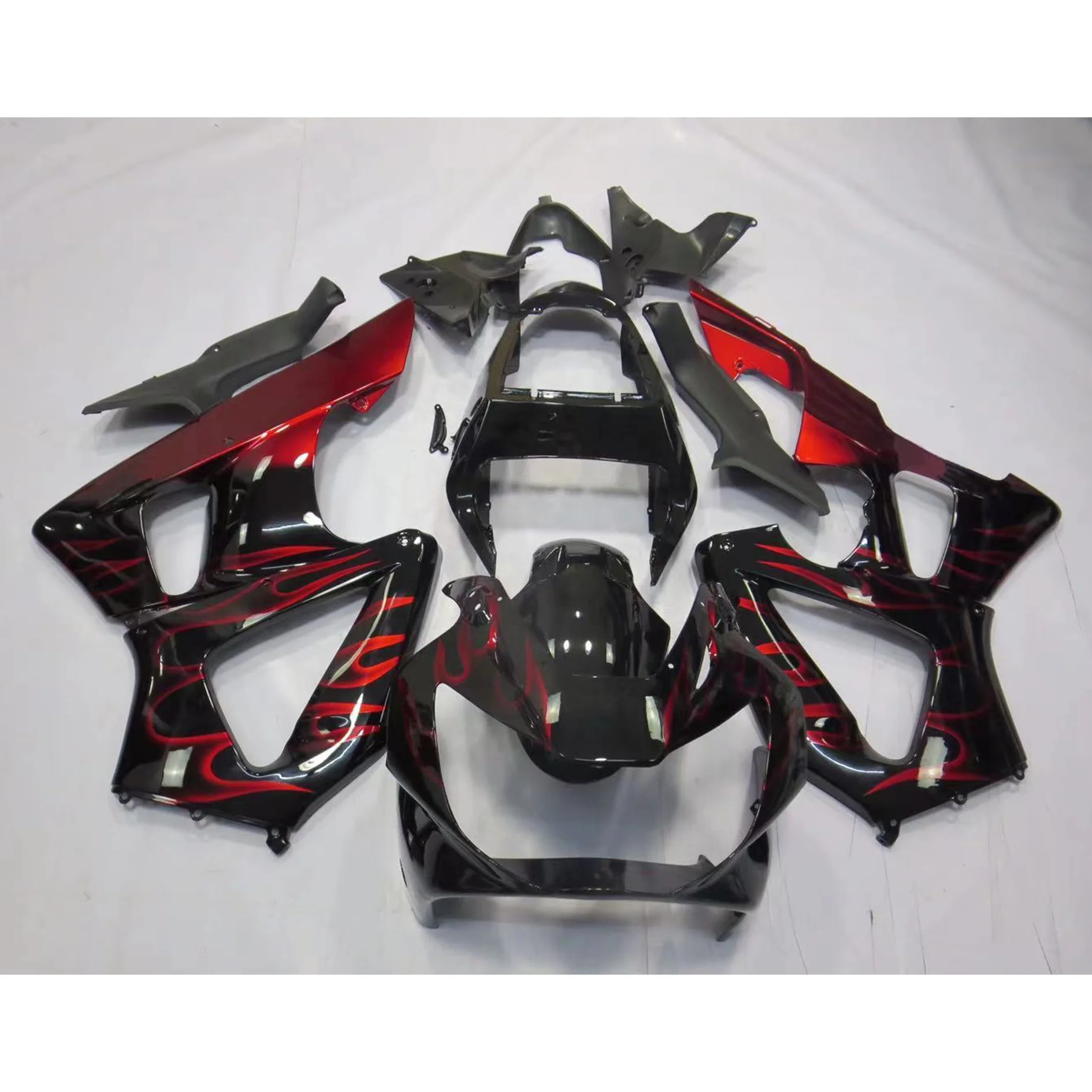 

2022 WHSC Flame Red And Black Motorcycle Accessories For HONDA CBR929 RR 2000-2001 00 01 Motorcycle Body Systems Fairing Kits, Pictures shown