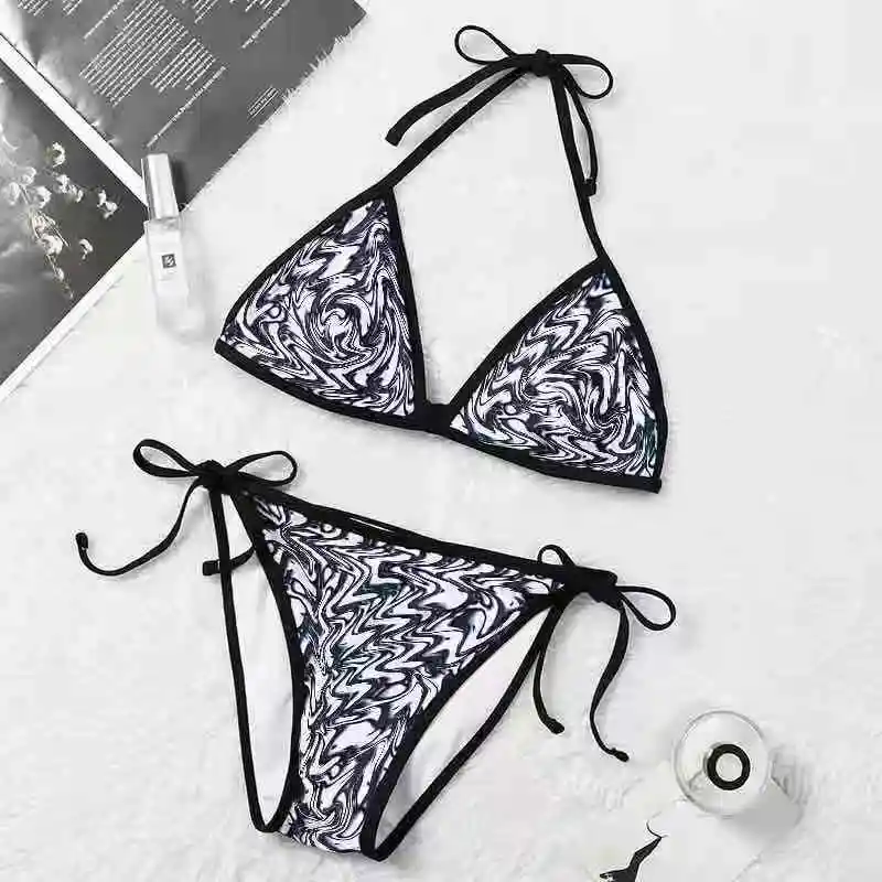 

Summer 2021 designer top brand bikini for ladies swimwear beachwear bra panties 2 pieces set sexy swimsuits, As picture