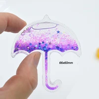 

S129 glitter floating Mold silicone high healed shoes umbrella shaker mold for resin crafts