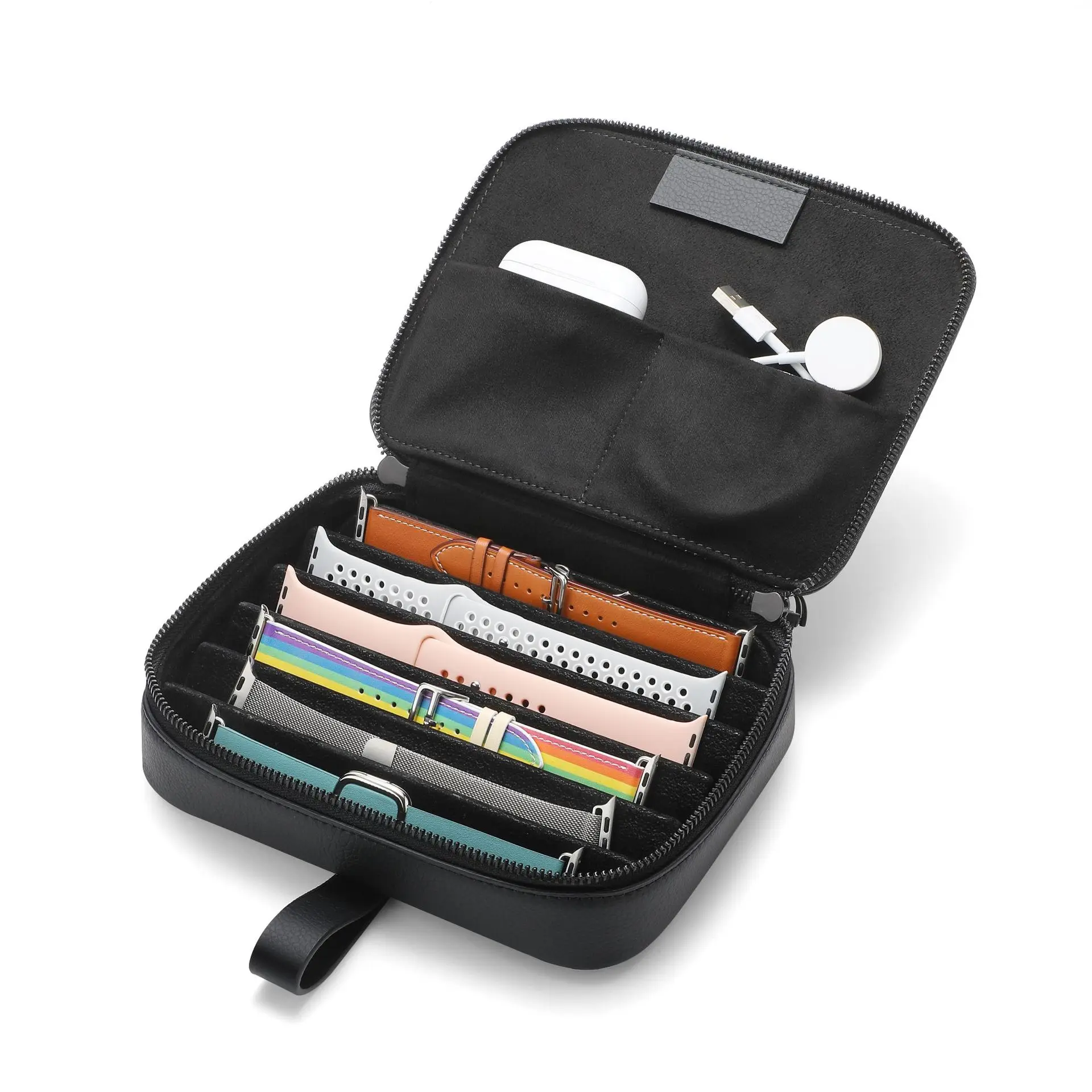 

Watch Band Case Travel Organizer Bag Expandable Watch Band Storage Case