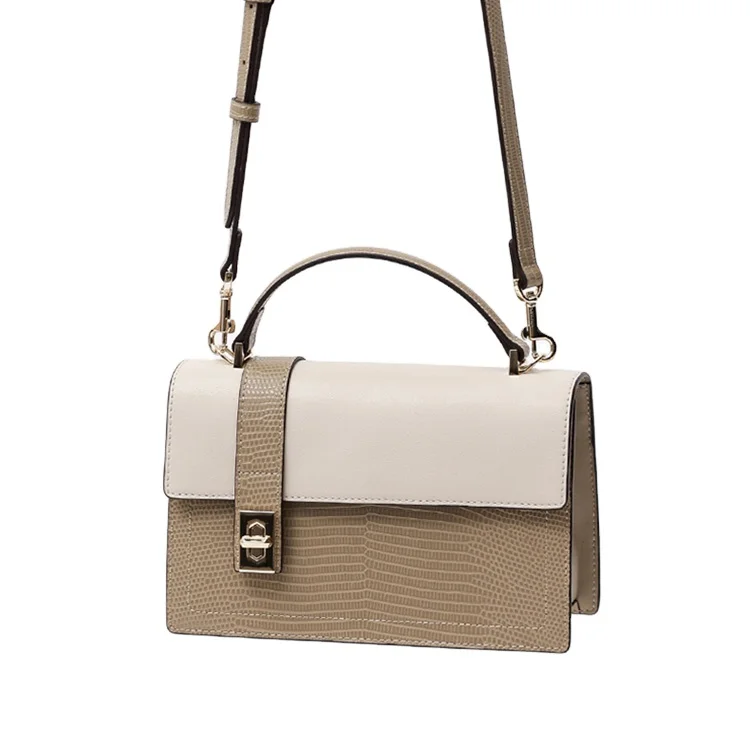 

2021 New Pu Small Square Bag Shoulder Hit Color Tofu Bag Retro Wholesale Crossbody Bag, 2 colors