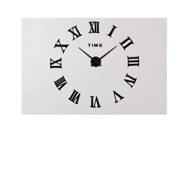 

K&B beautiful 2021 new design high quality EVA+Acrylic diy digital wall clock, As picture