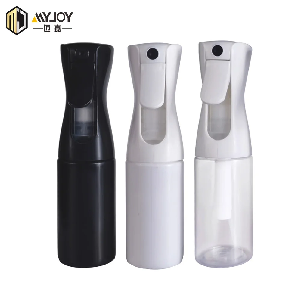 

Portable 200ml 300ml Hair Salon Spray Bottle Plastic Fine Mist Hand Trigger Pump Sprayer Bottle for Garden, Black white