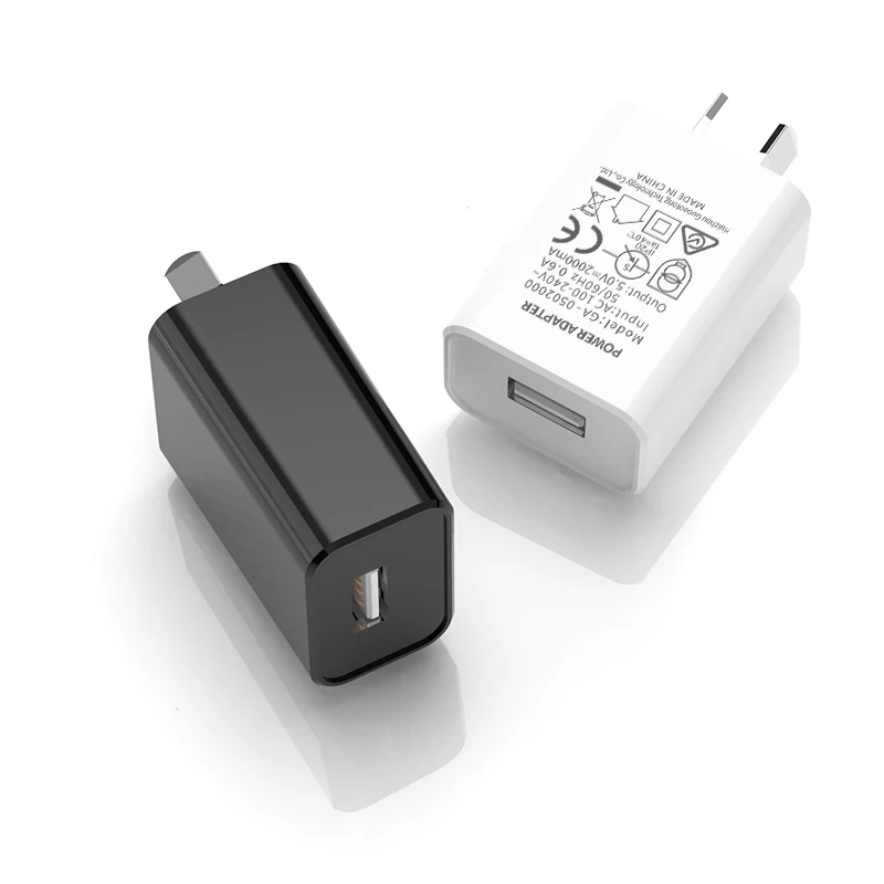 
5V 2A Australian standard SAA certification AU mobile phone charger USB port charger 