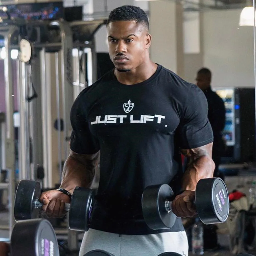 

Muscular mens fitness t-shirts new sports t-shirts for men 100% cotton round neck casual fitness organic cotton t-shirts