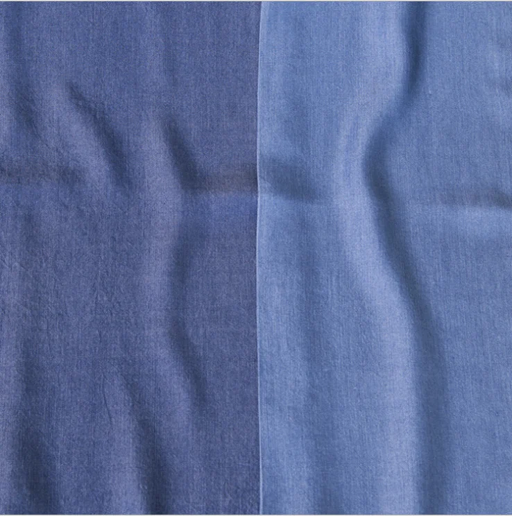 
China Spot 4.5oz Rolls Wholesale Women Jeans Coat Bag Premium Tencel Denim Fabric 