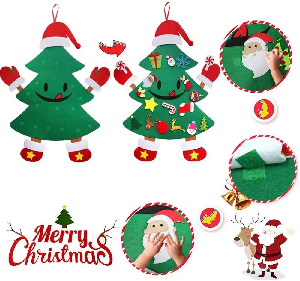 

Festival decoration felt Christmas tree for gifts