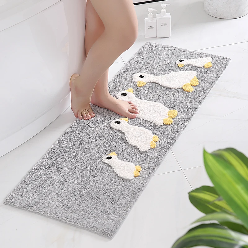 

Amazon Hot Sale Custom Cartoon Duck Pattern Washable Bathroom Rug Mat