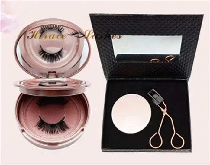 

Custom box false magnetic eyelashes set 8pcs magnetic lashes book