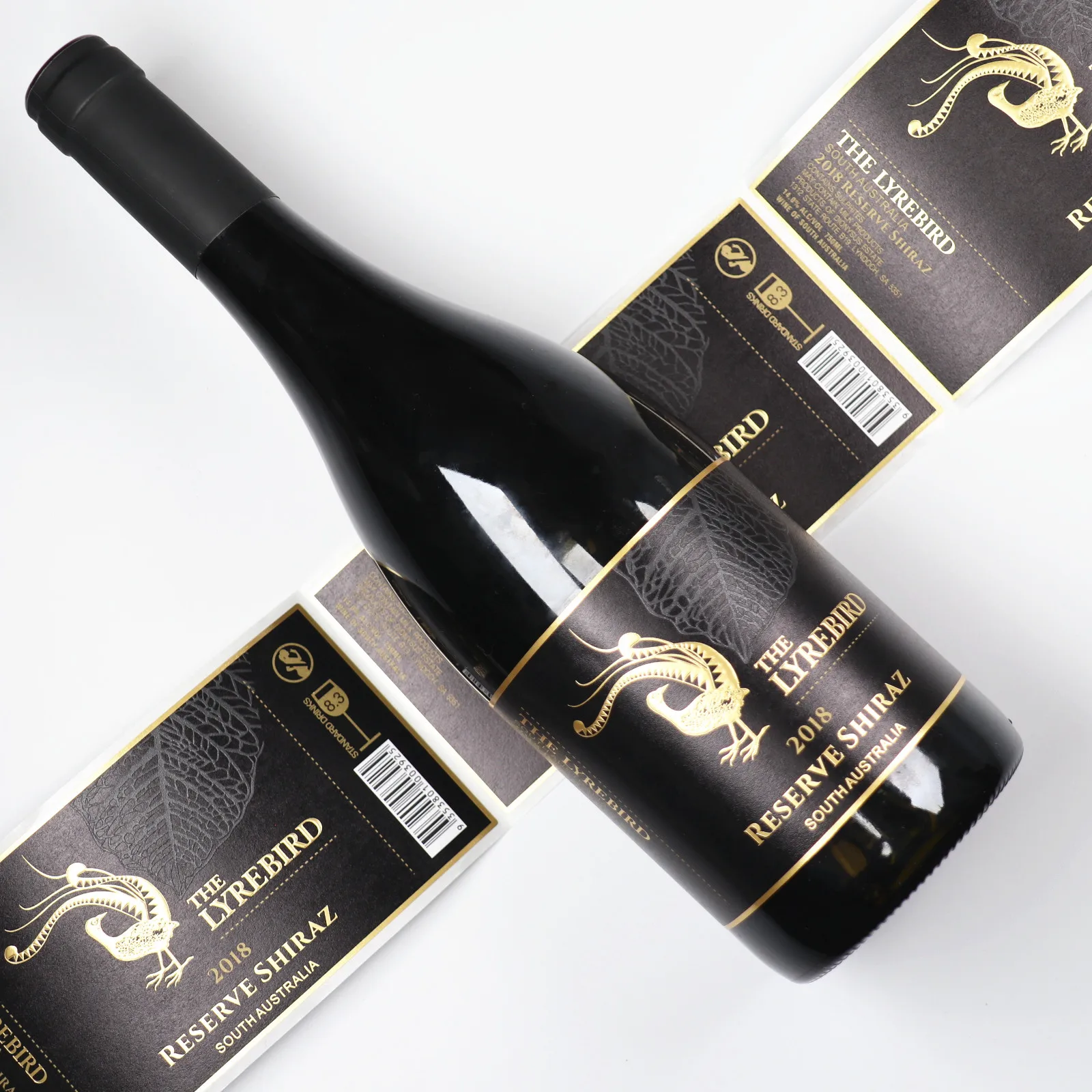 factory directly sale price custom self adhesive print wine label