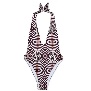 

2020 New Private Label African Beachwear Women One Piece Swimsuit bikini with wrap